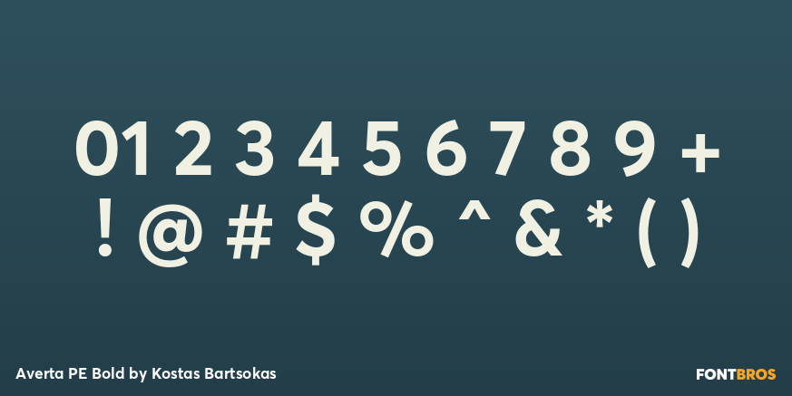 Averta PE Bold Font Poster #4