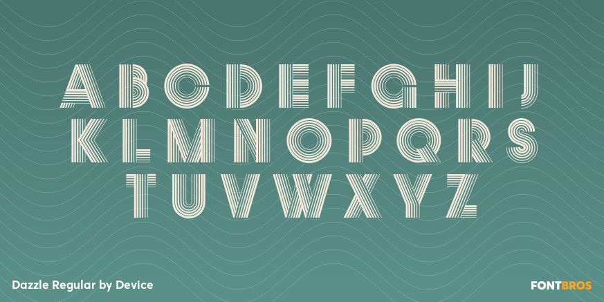 Dazzle Regular Font Poster #1