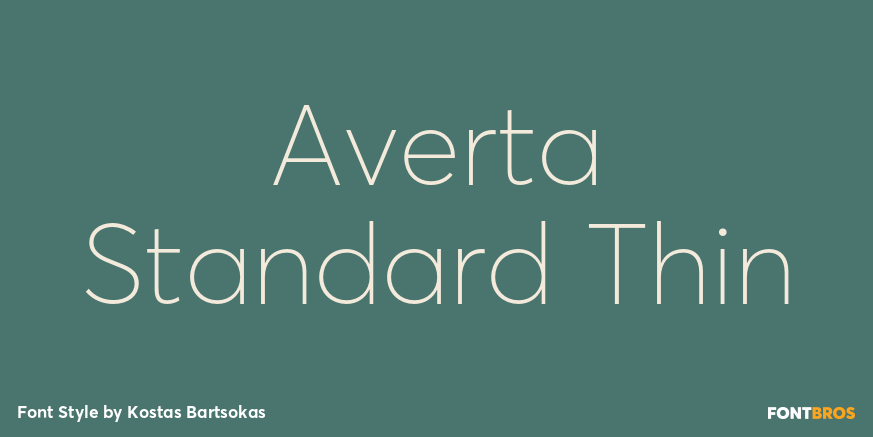 Averta Standard Thin Font Poster #1