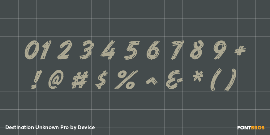 Destination Unknown Pro Font Poster #1