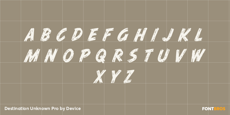 Destination Unknown Pro Font Poster #1