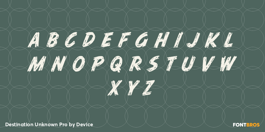 Destination Unknown Pro Font Poster #1