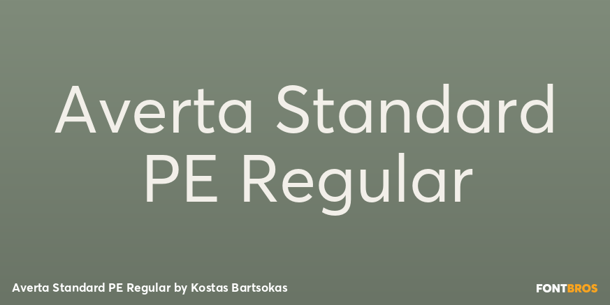 Averta Standard PE Regular Font Poster #1