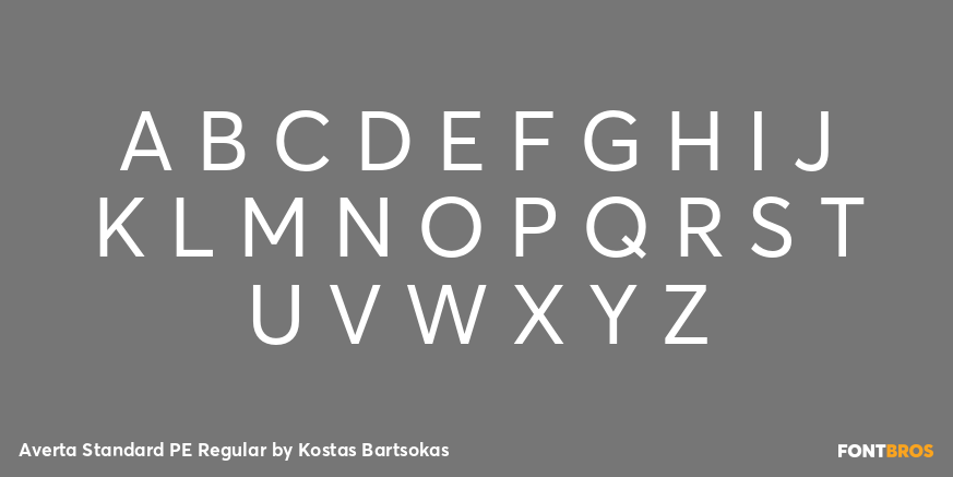 Averta Standard PE Regular Font Poster #2