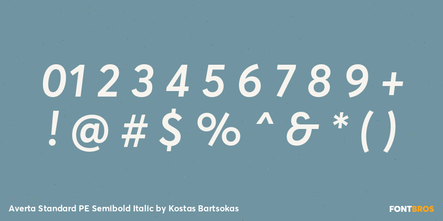 Averta Standard PE Semibold Italic Font Poster #4