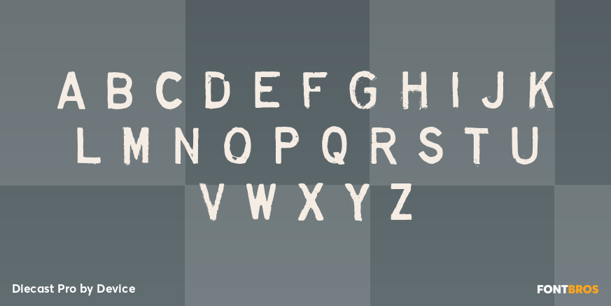 Diecast Pro Font Poster #1