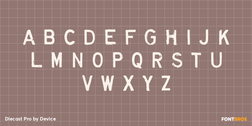 Diecast Pro Font Poster #1