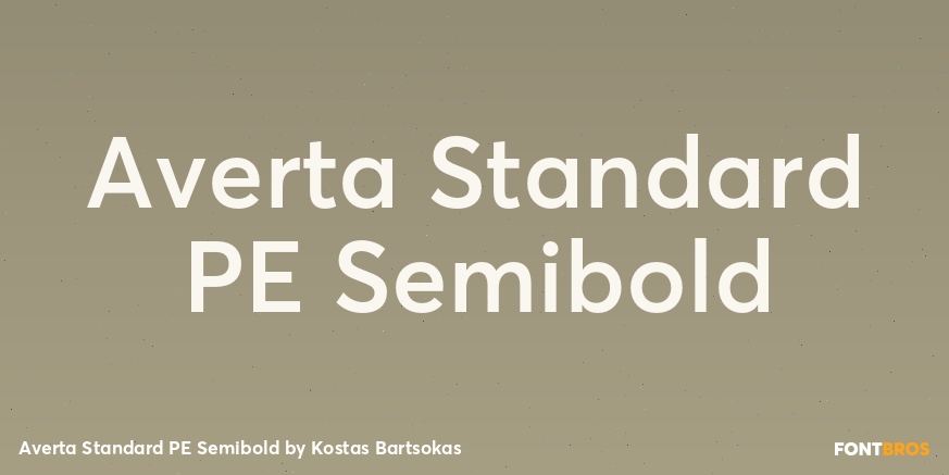 Averta Standard PE Semibold Font Poster #1