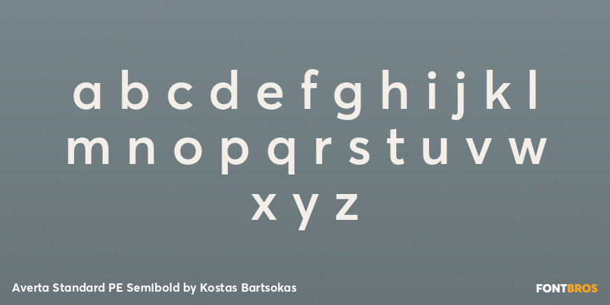 Averta Standard PE Semibold Font Poster #3