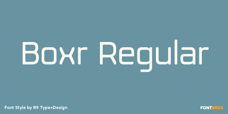 Boxr Regular Font Poster #1