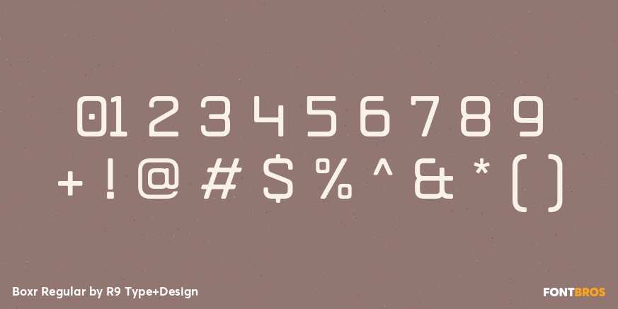 Boxr Regular Font Poster #4