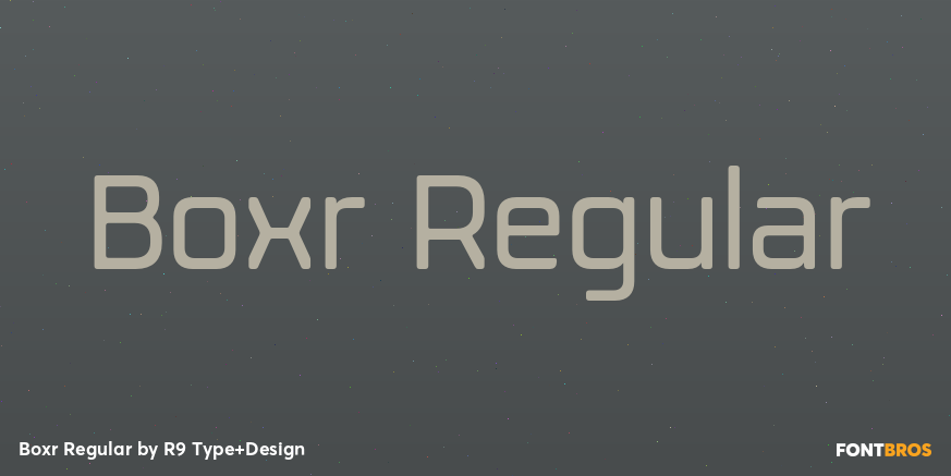 Boxr Regular Font Poster #1