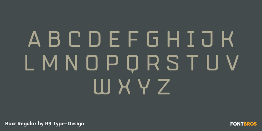 Boxr Regular Font Poster #2