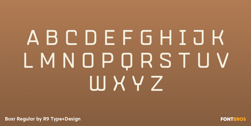 Boxr Regular Font Poster #2