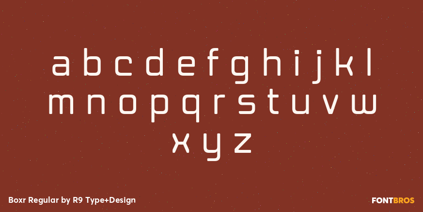 Boxr Regular Font Poster #3