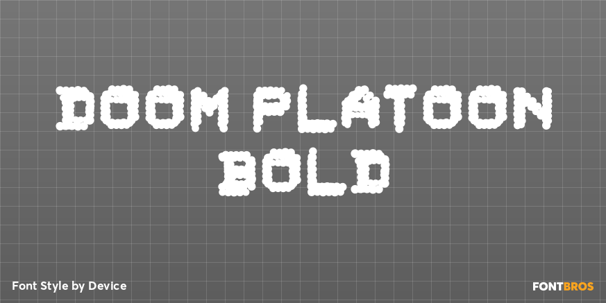 Doom Platoon Bold Poster