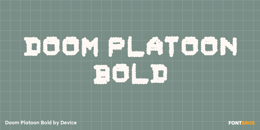 Doom Platoon Bold Poster
