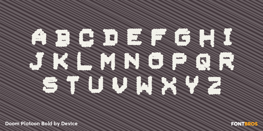 Doom Platoon Bold Font Poster #2