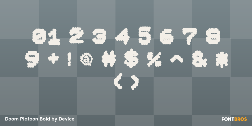 Doom Platoon Bold Font Poster #4