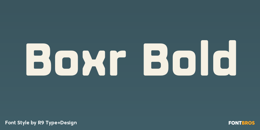 Boxr Bold Font Poster #1