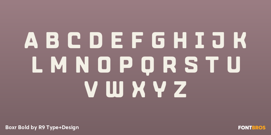Boxr Bold Font Poster #2