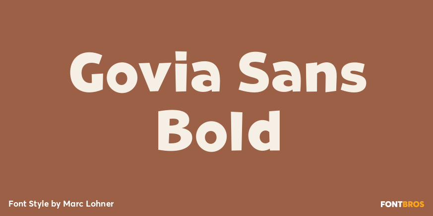 Govia Sans Bold Font Poster #1