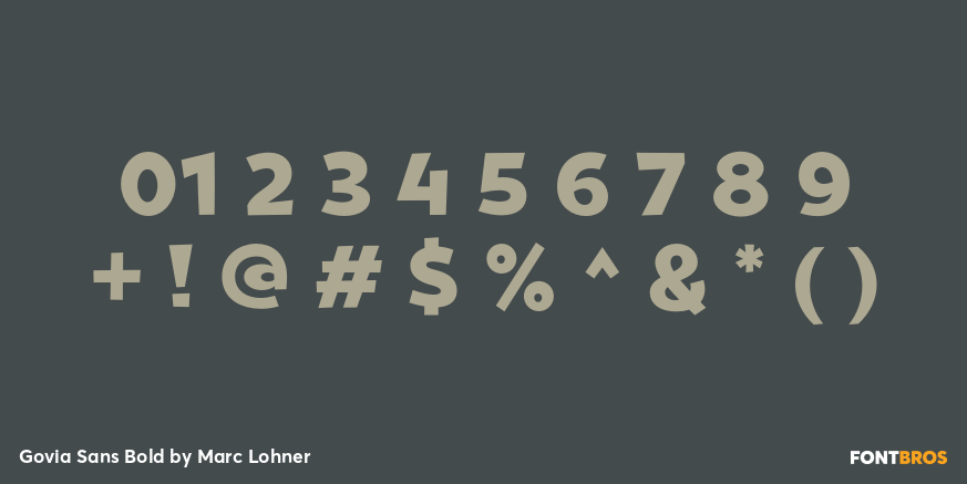 Govia Sans Bold Font Poster #1