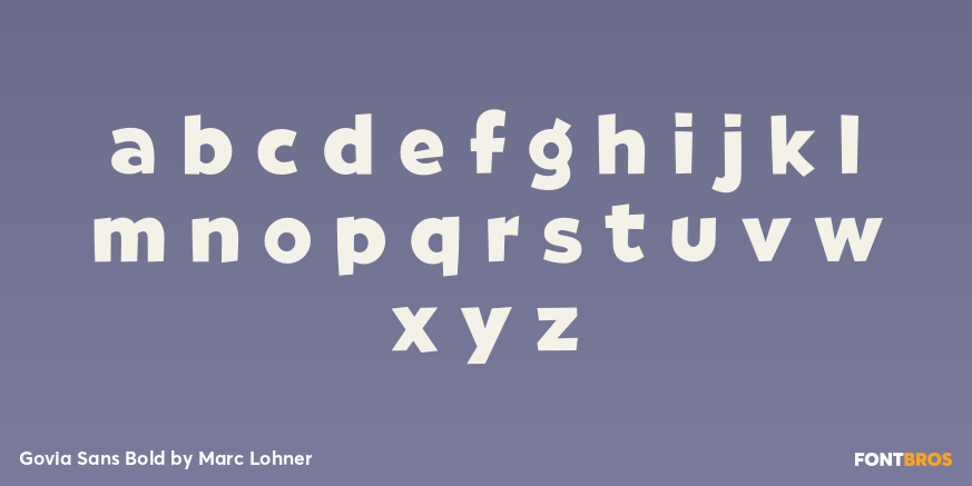 Govia Sans Bold Font Poster #3