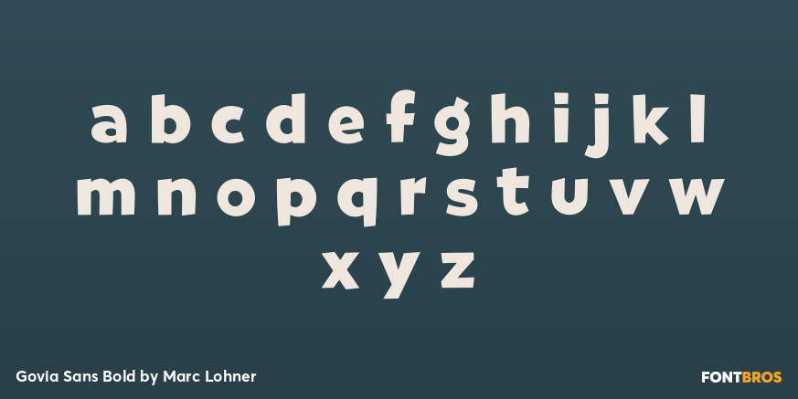 Govia Sans Bold Font Poster #1