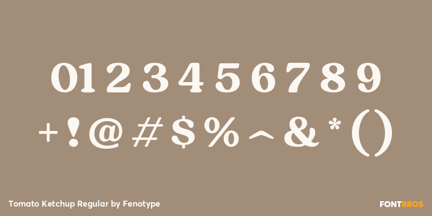 Tomato Ketchup Regular Font Poster #1