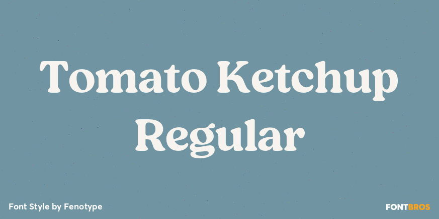 Tomato Ketchup Regular Font Poster #1