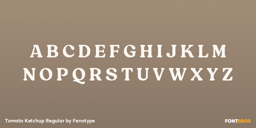 Tomato Ketchup Regular Font Poster #2