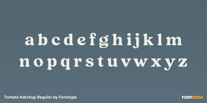 Tomato Ketchup Regular Font Poster #3