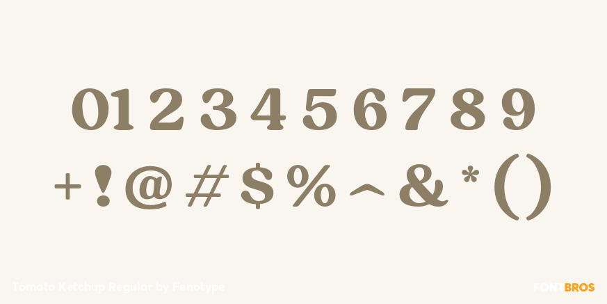 Tomato Ketchup Regular Font Poster #4