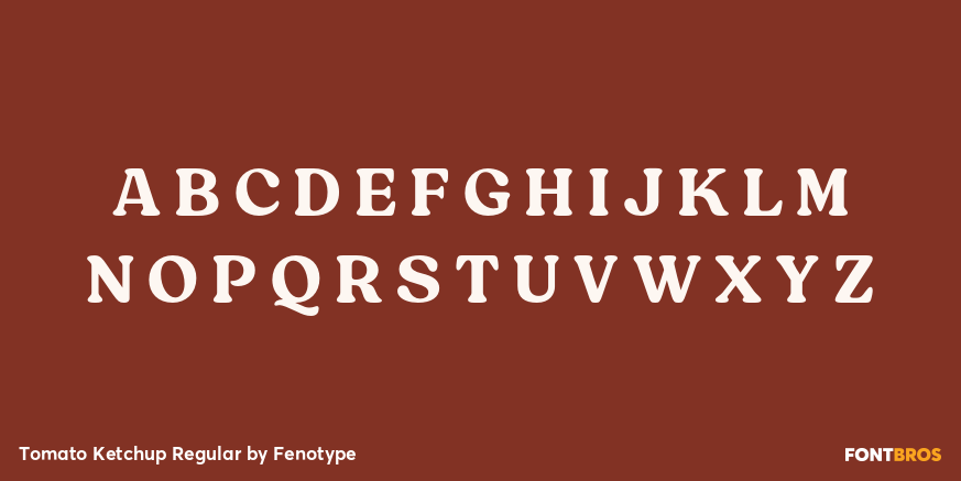 Tomato Ketchup Regular Font Poster #1
