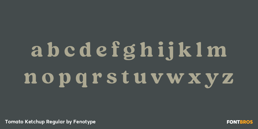 Tomato Ketchup Regular Font Poster #1