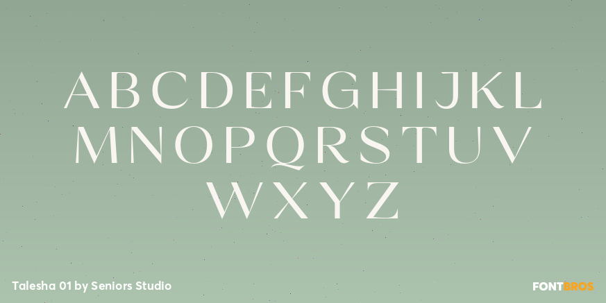 Talesha 01 Font Poster #2