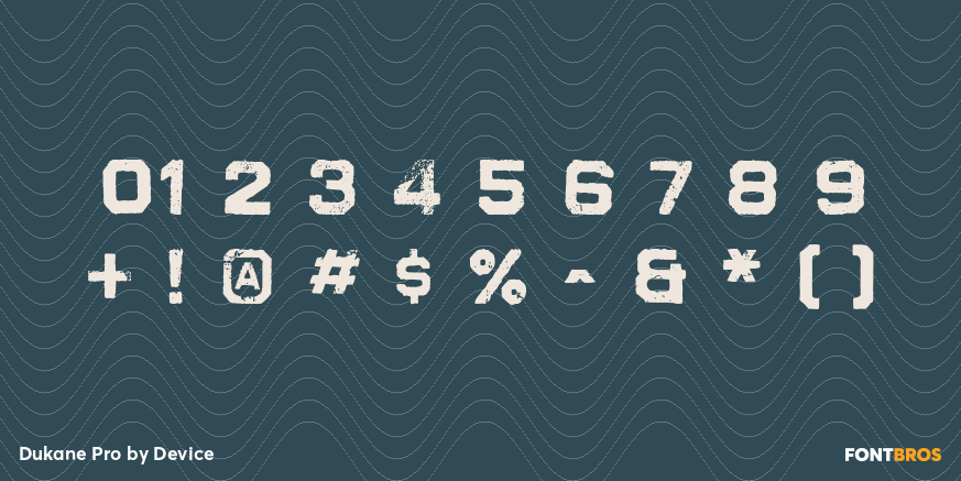 Dukane Pro Font Poster #1