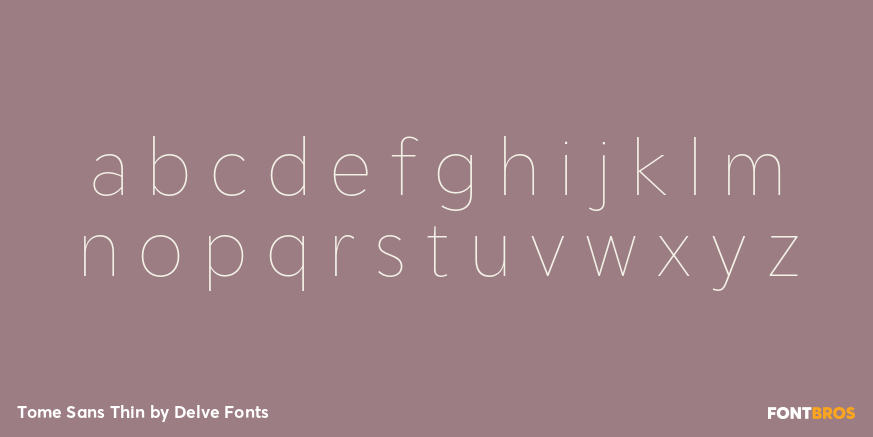 Tome Sans Thin Font Poster #3