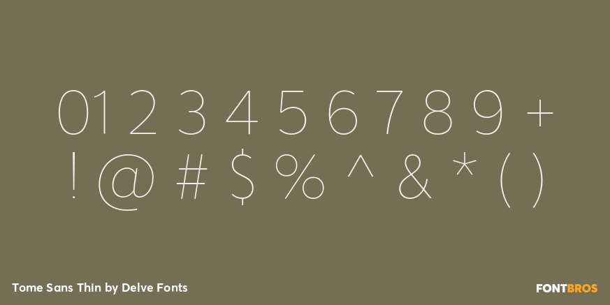 Tome Sans Thin Font Poster #4