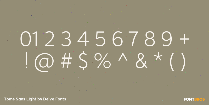 Tome Sans Light Font Poster #4