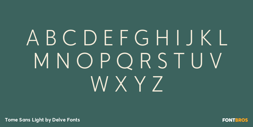 Tome Sans Light Font Poster #1