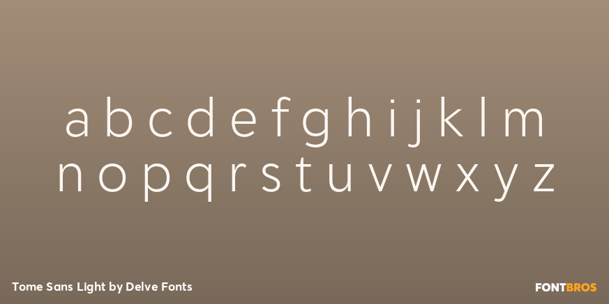 Tome Sans Light Font Poster #1