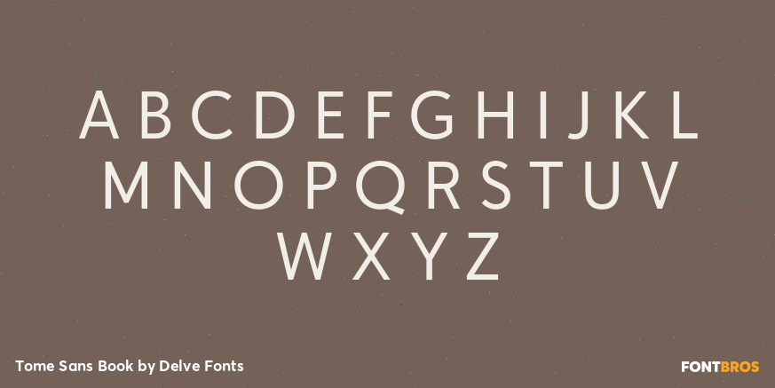 Tome Sans Book Font Poster #2