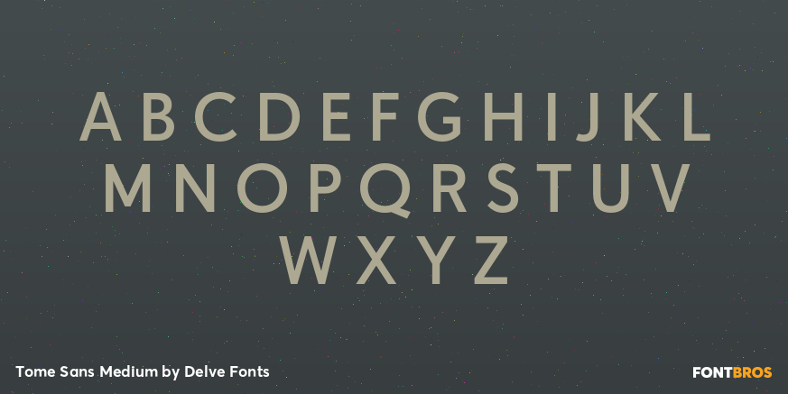 Tome Sans Medium Font Poster #2
