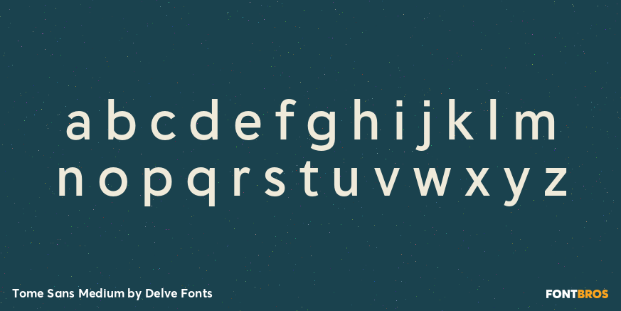 Tome Sans Medium Font Poster #3