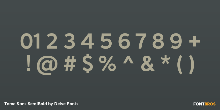 Tome Sans SemiBold Font Poster #4