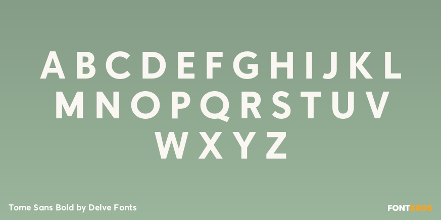 Tome Sans Bold Font Poster #2