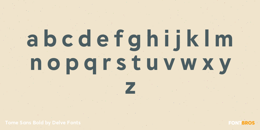 Tome Sans Bold Font Poster #1