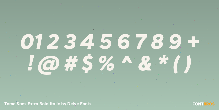 Tome Sans Extra Bold Italic Font Poster #4